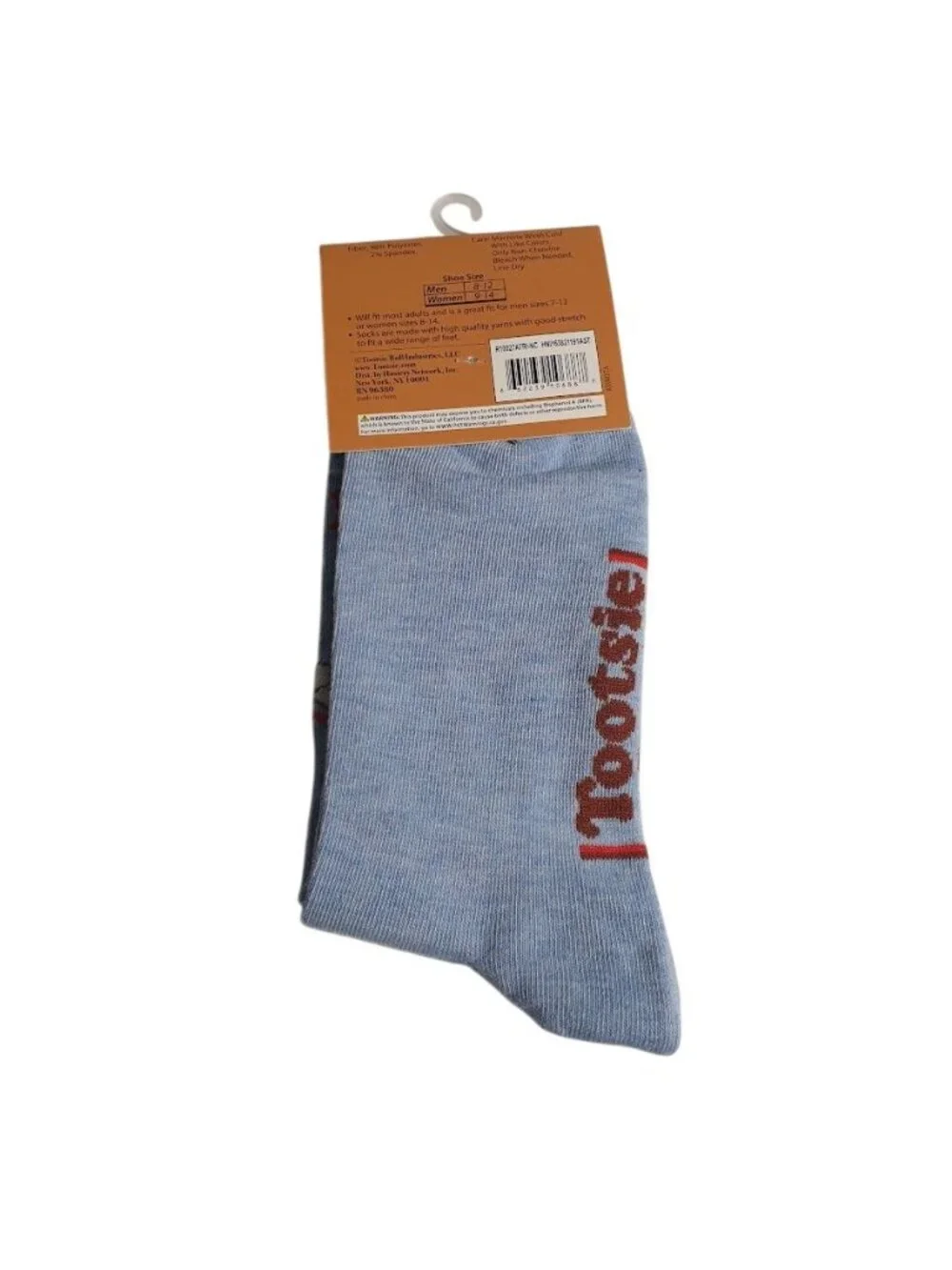 Tootsie Roll Crew Socks Life Of Party Blue Sprinkles Fun Novelty One Size Unisex